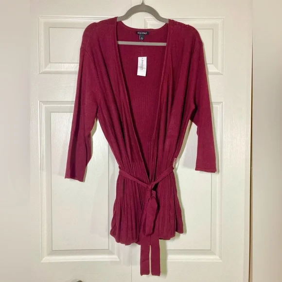 Dress Barn | Sweaters | Burgundy Knit Cardigan Rozali Nwt